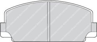 комплект спирачно феродо, дискови спирачки FDB77