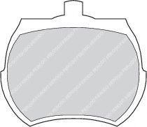комплект спирачно феродо, дискови спирачки FDB824