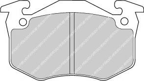 комплект спирачно феродо, дискови спирачки FDB881