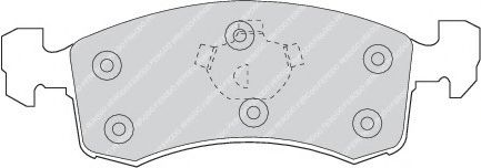комплект спирачно феродо, дискови спирачки FDB923