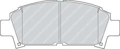 комплект спирачно феродо, дискови спирачки FDB928