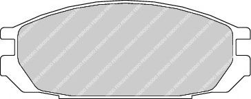 комплект спирачно феродо, дискови спирачки FDB937