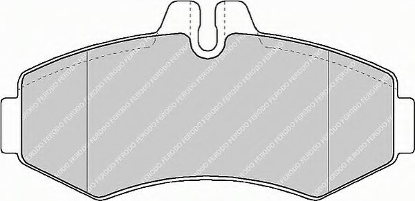 комплект спирачно феродо, дискови спирачки FVR1304