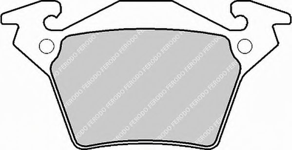 комплект спирачно феродо, дискови спирачки FVR1305