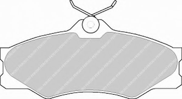 комплект спирачно феродо, дискови спирачки FVR517