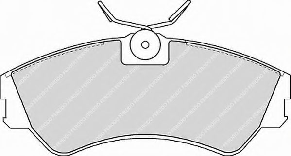 комплект спирачно феродо, дискови спирачки FVR785