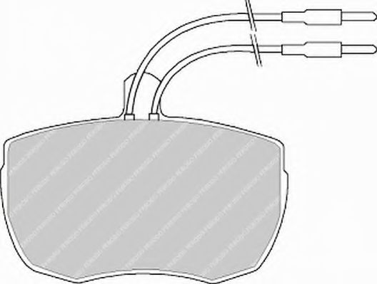 комплект спирачно феродо, дискови спирачки FVR839
