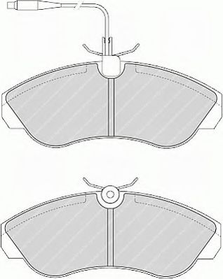 комплект спирачно феродо, дискови спирачки