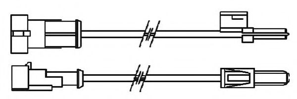 предупредителен контактен сензор, износване на накладките FAI113