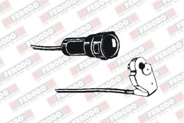 предупредителен контактен сензор, износване на накладките FWI222