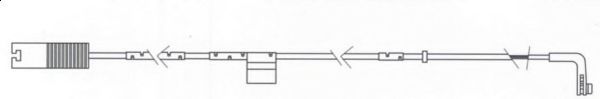 предупредителен контактен сензор, износване на накладките FWI332