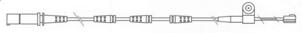 предупредителен контактен сензор, износване на накладките FWI335