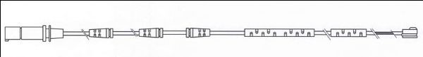 предупредителен контактен сензор, износване на накладките FWI354