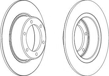 спирачен диск DDF011