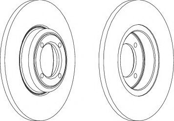 спирачен диск DDF012