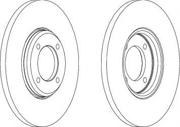 спирачен диск DDF023