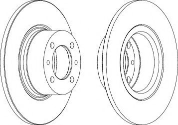 спирачен диск DDF035