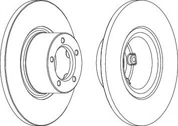 спирачен диск DDF077