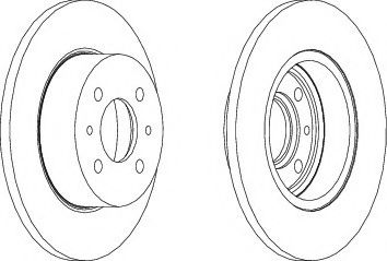 спирачен диск DDF081