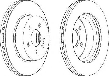 спирачен диск DDF1036