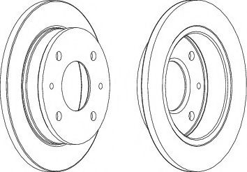 спирачен диск DDF1077