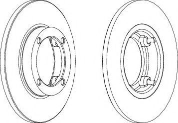 спирачен диск DDF1098