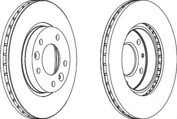 спирачен диск DDF1146