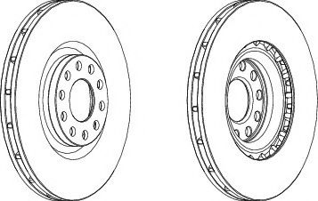 спирачен диск DDF1166C