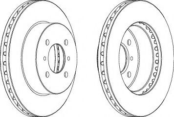 спирачен диск DDF1193