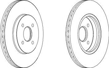 спирачен диск DDF1195