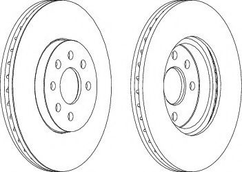 спирачен диск DDF1236