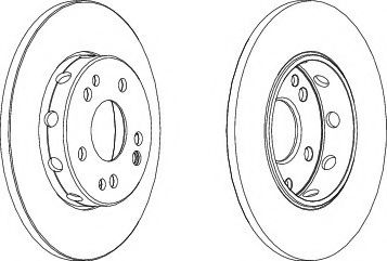 спирачен диск DDF124