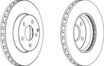 спирачен диск DDF1252C