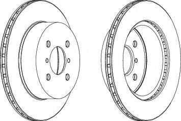 спирачен диск DDF1287