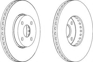 спирачен диск DDF1388