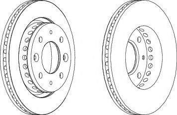 спирачен диск DDF1418