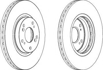 спирачен диск DDF1424
