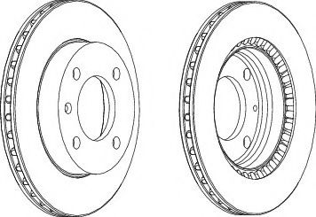 спирачен диск DDF145