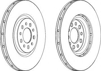 спирачен диск DDF1453