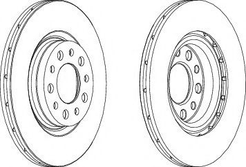 спирачен диск DDF1454