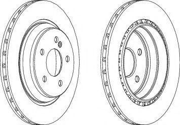 спирачен диск DDF1457