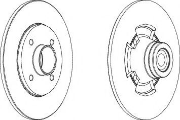 спирачен диск DDF1515