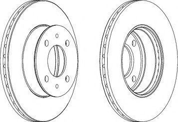 спирачен диск DDF1632