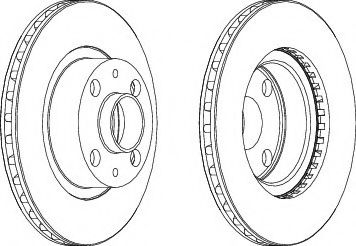 спирачен диск DDF171