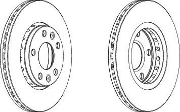 спирачен диск DDF1728