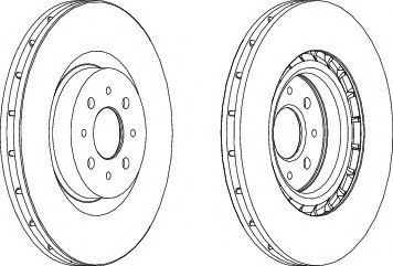 спирачен диск DDF1742