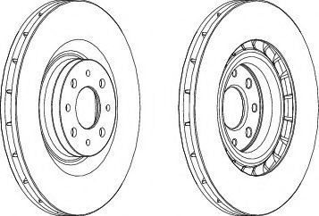 спирачен диск DDF1745