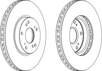 спирачен диск DDF1775