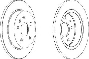 спирачен диск DDF1804C
