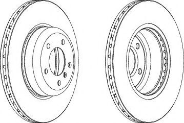 спирачен диск DDF1811